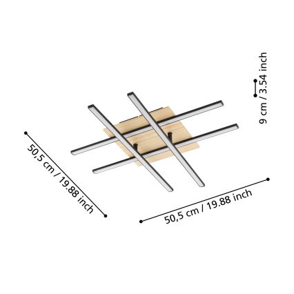 Eglo - LED-Deckenleuchte LED/21W/230V