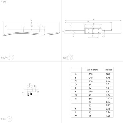 Eglo - LED-Deckenleuchte LED/21,5W/230V