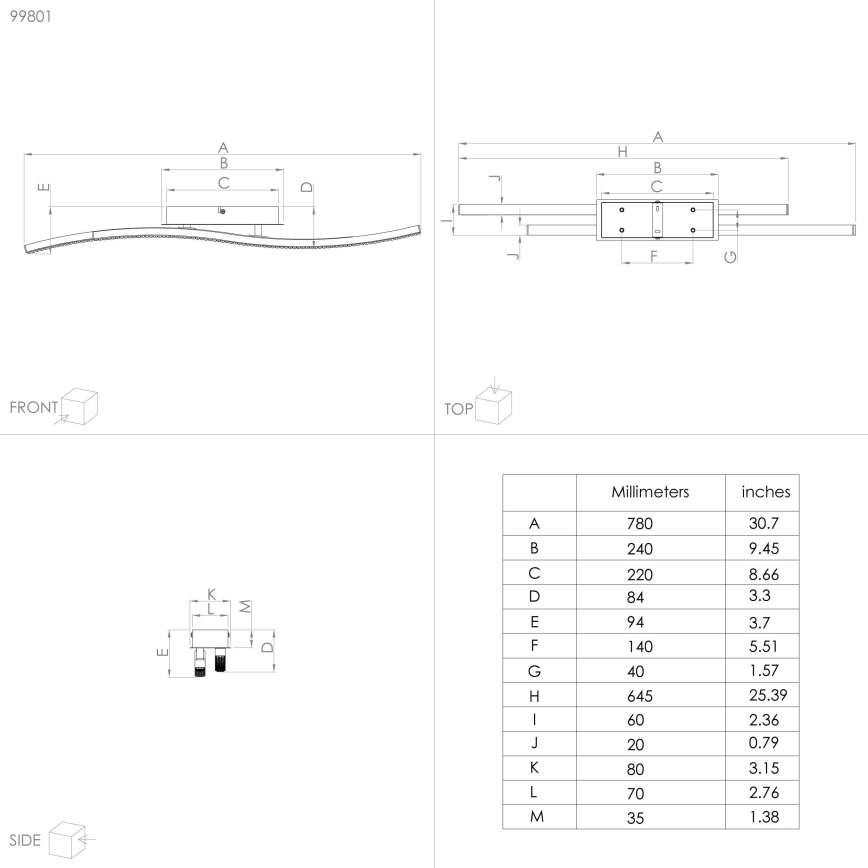 Eglo - LED-Deckenleuchte LED/21,5W/230V
