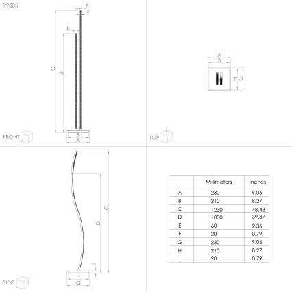 Eglo - LED-Stehleuchte LED/8W/230V