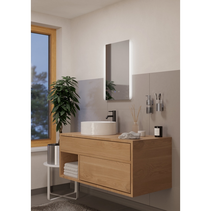 Eglo - Beheizter LED-Badezimmer-Wandspiegel mit Hintergrundbeleuchtung LED/28W/230V IP44