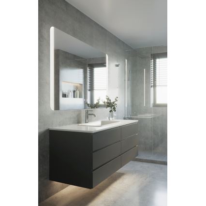 Eglo - Beheizter LED-Badezimmer-Wandspiegel mit Hintergrundbeleuchtung LED/24W/230V IP44