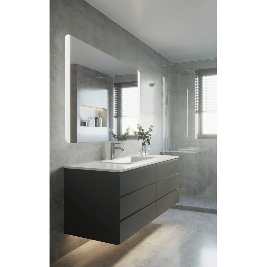 Eglo - Beheizter LED-Badezimmer-Wandspiegel mit Hintergrundbeleuchtung LED/24W/230V IP44