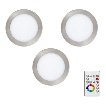 Eglo - ADA 3x LED RGBW dimmbares Einbauleuchte TINUS 4,8W/230V mit Fernbedienung
