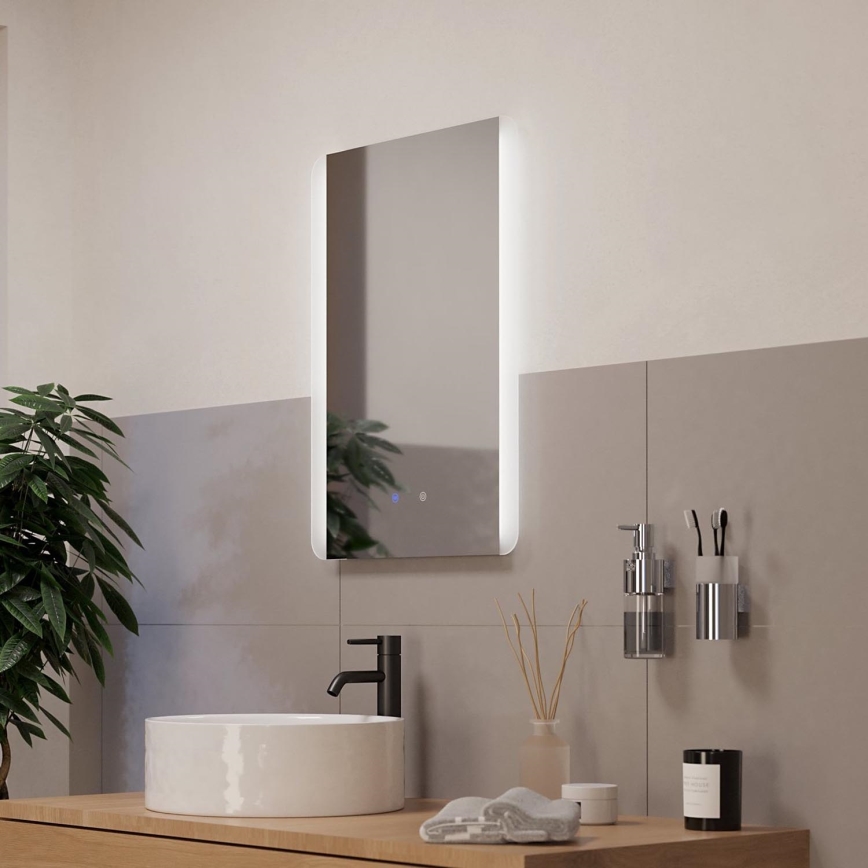 Eglo - Beheizter LED-Badezimmer-Wandspiegel mit Hintergrundbeleuchtung LED/28W/230V IP44