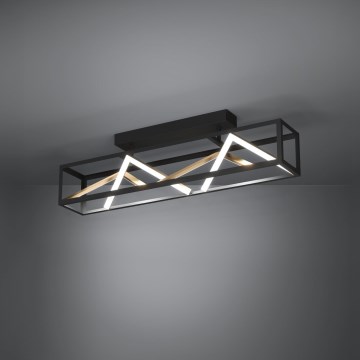 Eglo - Dimmbare LED-Anbauleuchte LED/45W/230V 2700-6500K schwarz/golden + Fernbedienung