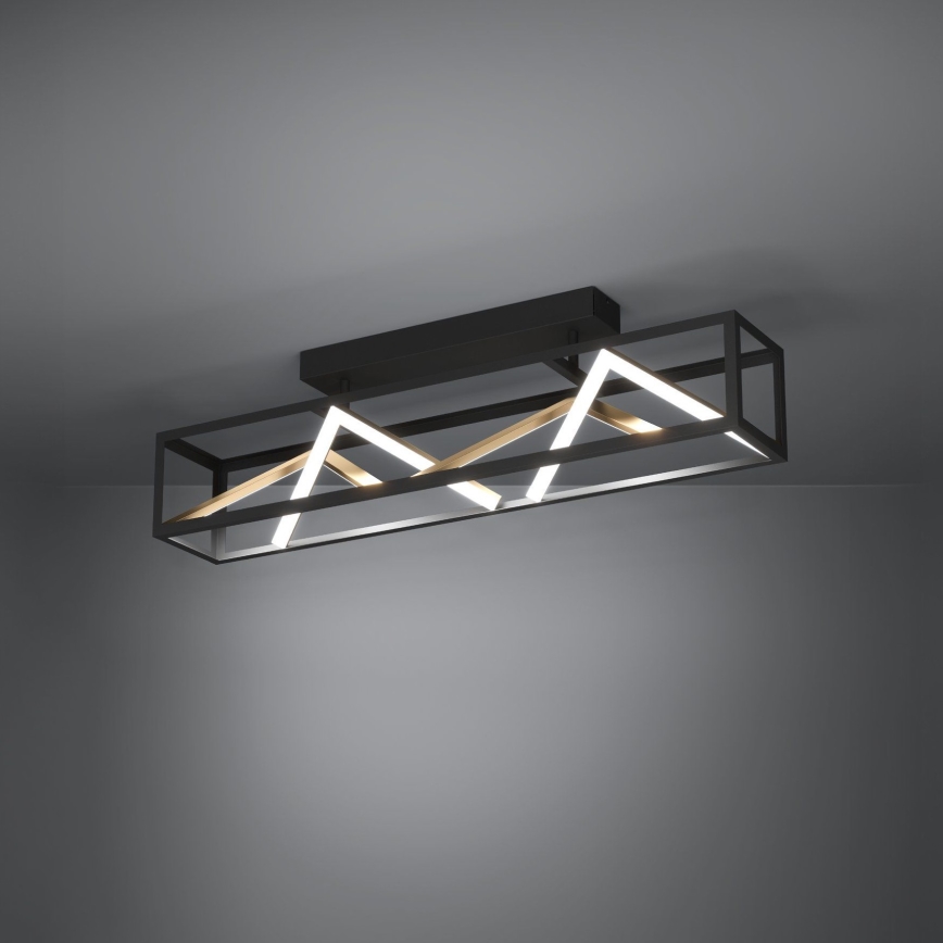 Eglo - Dimmbare LED-Anbauleuchte LED/45W/230V 2700-6500K schwarz/golden + Fernbedienung