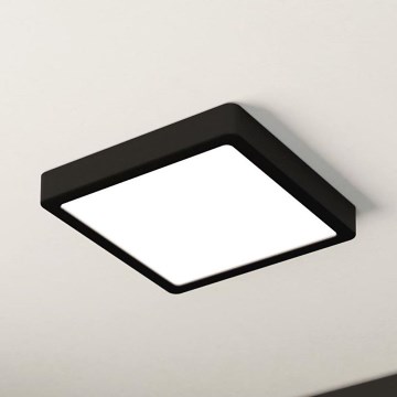 Eglo - Dimmbare LED-Deckenleuchte LED/17W/230V schwarz 21x21 cm