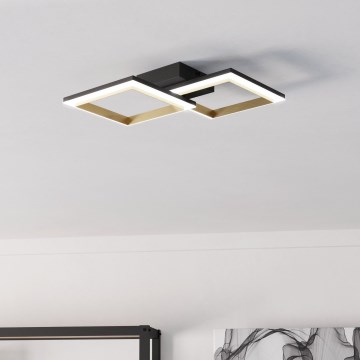 Eglo - Dimmbare LED-Deckenleuchte LED/18,4W/230V 4000K schwarz/golden