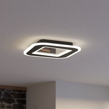 Eglo - Dimmbare LED-Deckenleuchte LED/20W/230V 2700-6500K schwarz + Fernbedienung