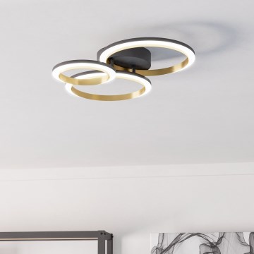 Eglo - Dimmbare LED-Deckenleuchte LED/20W/230V 4000K schwarz/golden
