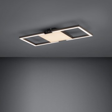 Eglo - Dimmbare LED-Deckenleuchte LED/26,2W/230V 2700-6500K schwarz + Fernbedienung