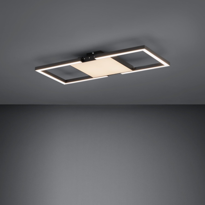 Eglo - Dimmbare LED-Deckenleuchte LED/26,2W/230V 2700-6500K schwarz + Fernbedienung
