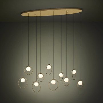 Eglo - Dimmbare LED-Hängeleuchte 10xLED/3W/230V 3000K golden