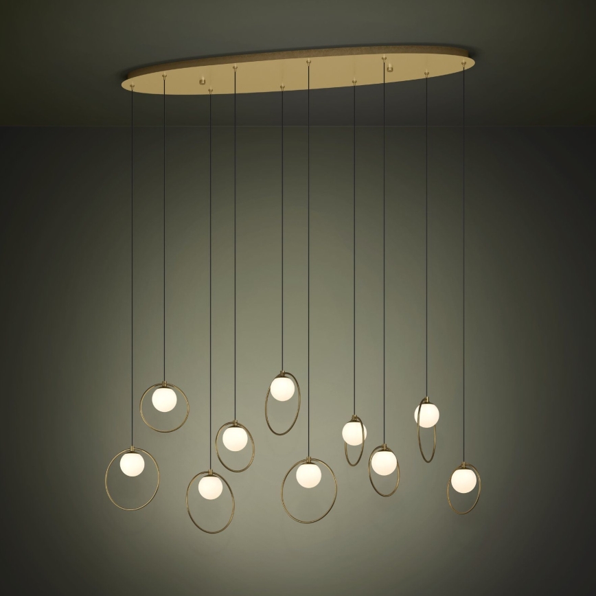 Eglo - Dimmbare LED-Hängeleuchte 10xLED/3W/230V 3000K golden