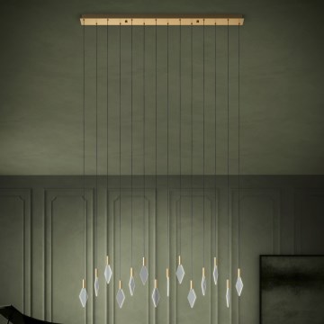 Eglo - Dimmbare LED-Hängeleuchte 14xLED/3,3W/230V 3000K golden