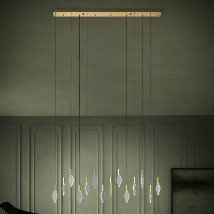Eglo - Dimmbare LED-Hängeleuchte 14xLED/3,3W/230V 3000K golden