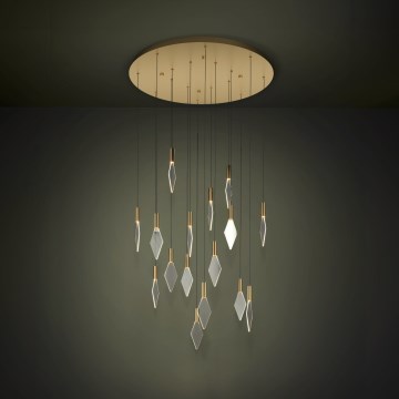 Eglo - Dimmbare LED-Hängeleuchte 16xLED/3,3W/230V 3000K d 78 cm golden