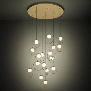 Eglo - Dimmbare LED-Hängeleuchte 17xLED/3W/230V 3000K d 78 cm golden