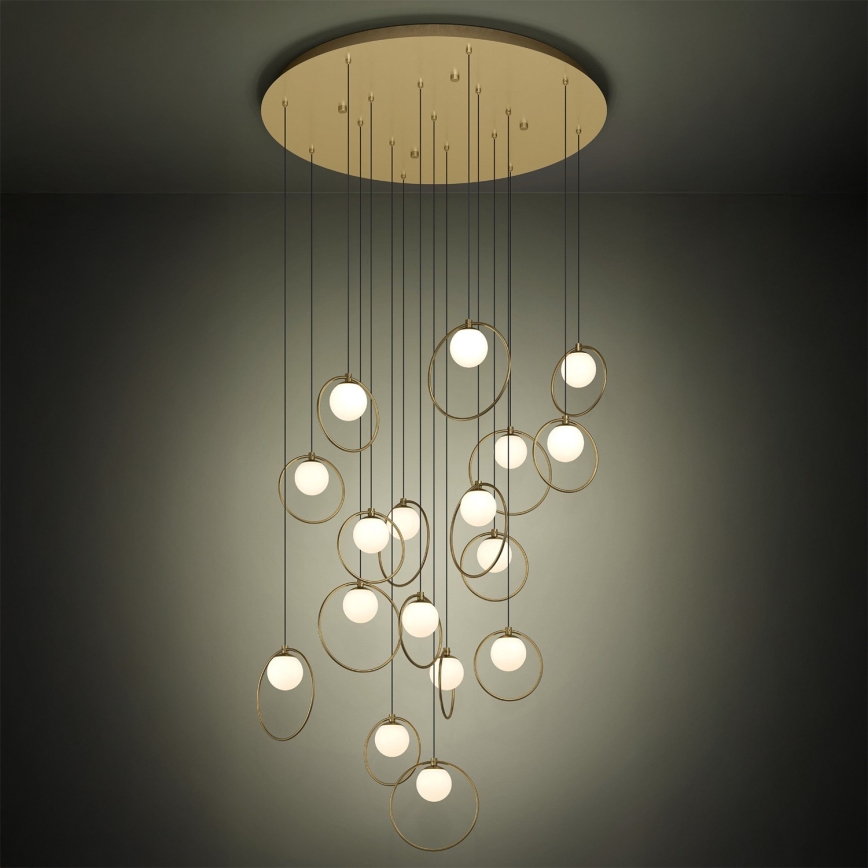 Eglo - Dimmbare LED-Hängeleuchte 17xLED/3W/230V 3000K d 78 cm golden