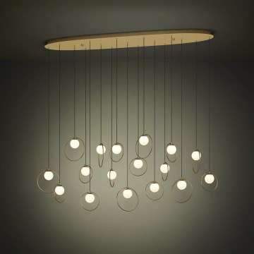 Eglo - Dimmbare LED-Hängeleuchte 17xLED/3W/230V 3000K golden