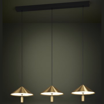 Eglo - Dimmbare LED-Hängeleuchte 3xLED/12W/230V 3000K golden