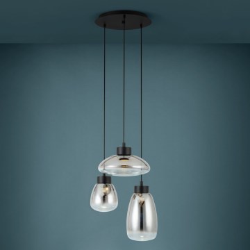 Eglo - Dimmbare LED-Hängeleuchte 3xLED/5,4W/230V 2700K rauchig