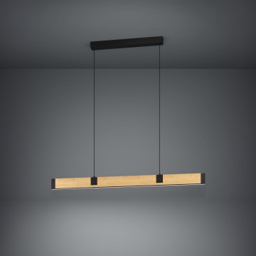 Eglo - Dimmbare LED-Hängeleuchte LED/28,8W/230V 3000K schwarz/braun