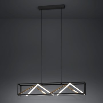 Eglo - Dimmbare LED-Hängeleuchte LED/46W/230V 2700-6500K schwarz/golden + Fernbedienung