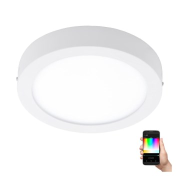 Eglo - Dimmbare LED-RGBW-Deckenleuchte FUEVA-C LED/15,6W/230V Bluetooth Ø 22,5 cm