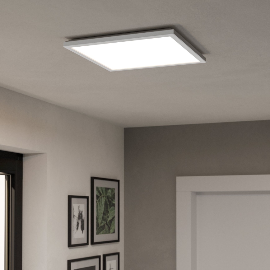 Eglo - Dimmbare LED-RGBW-Deckenleuchte für Badezimmer LED/17,6W/230V 2700-6500K 39x39 cm IP44 weiß ZigBee