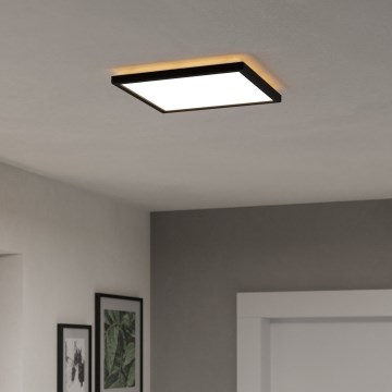 Eglo - Dimmbare LED-RGBW-Outdoor-Deckenleuchte LED/13,4W/230V 2700-6500K 29x29 cm IP44 schwarz