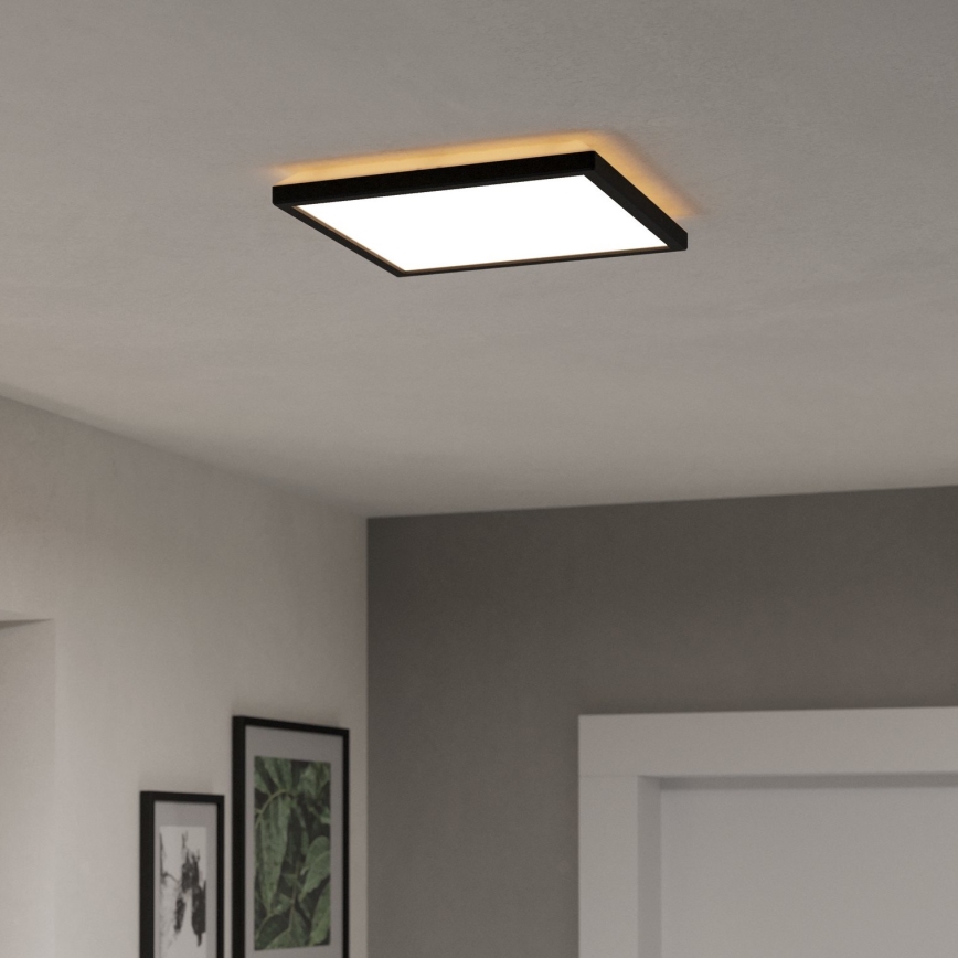 Eglo - Dimmbare LED-RGBW-Outdoor-Deckenleuchte LED/13,4W/230V 2700-6500K 29x29 cm IP44 schwarz