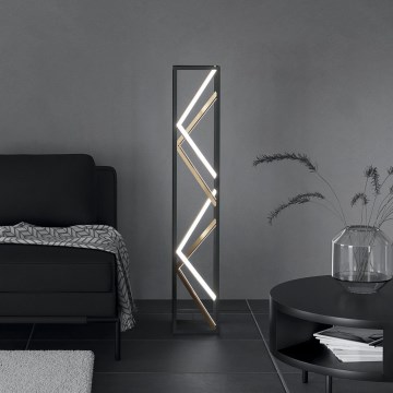 Eglo - Dimmbare LED-Stehleuchte LED/23W/230V 2700-6500K schwarz/golden + Fernbedienung