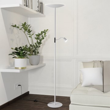 Eglo - dimmbare LED-Stehleuchte LED/26,5W/230V + LED/4W weiß