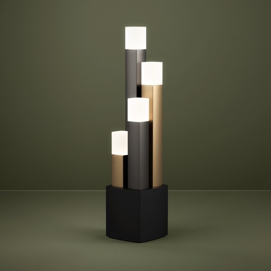 Eglo - Dimmbare LED-Tischleuchte 4xLED/3,7W/230V 3000K anthrazit/golden