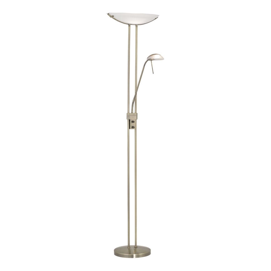 EGLO - Dimmbare Stehleuchte BAYA 1xR7s/230W + 1xG9/33W bronzen