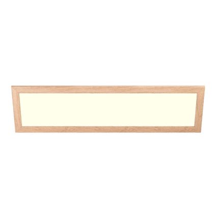 Eglo - Dimmbares Anbau-/Einbaupanel (LED RGBW) SALOBRENA-C WOOD LED/34W/230V 2700-6500K 34x124 cm braun + Fernbedienung