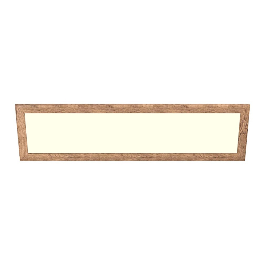 Eglo - Dimmbares Anbau-/Einbaupanel (LED RGBW) SALOBRENA-C WOOD LED/34W/230V 2700-6500K 34x124 cm braun + Fernbedienung