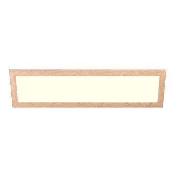 Eglo - Dimmbares Anbau-/Einbaupanel (LED RGBW) SALOBRENA-C WOOD LED/34W/230V 2700-6500K 34x124 cm braun + Fernbedienung
