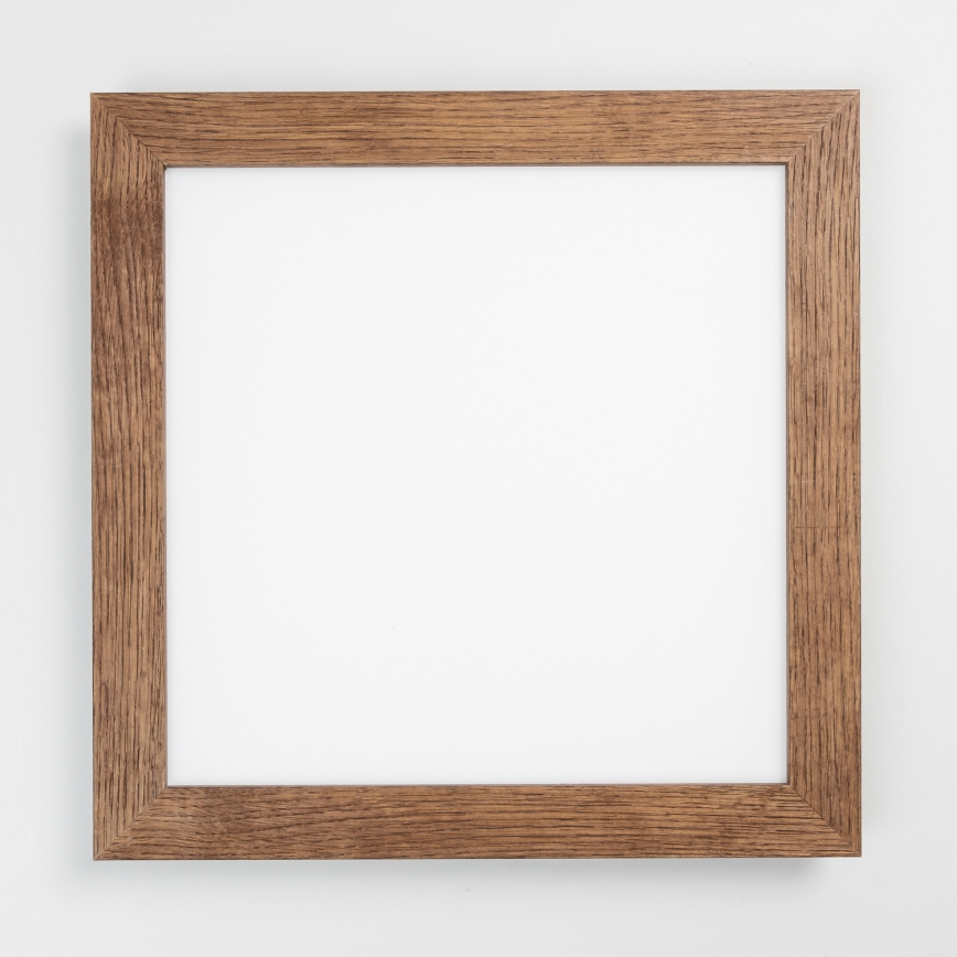Eglo - Dimmbares LED-RGB-Anbaupanel SALOBRENA-C WOOD LED/24W/230V 2700-6500K 49,5x49,5 cm dunkelbraun + Fernbedienung
