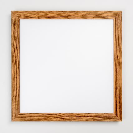 Eglo - Dimmbares LED-RGB-Anbaupanel SALOBRENA-C WOOD LED/30,5W/230V 2700-6500K 64x64 cm braun + Fernbedienung