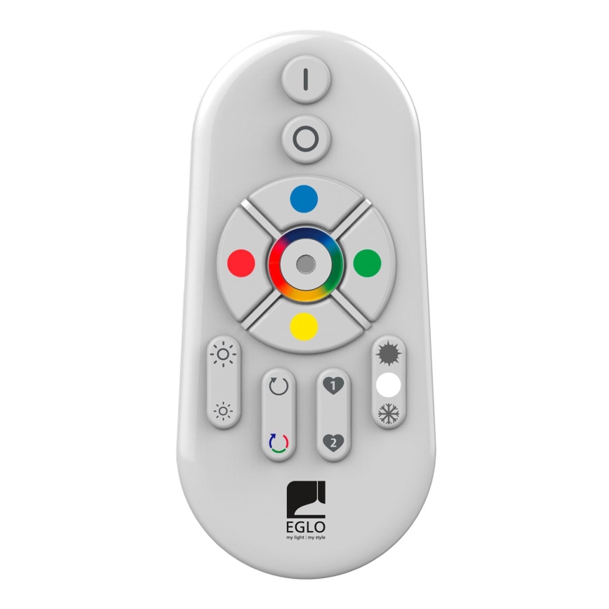 Eglo - Dimmbares LED-RGB-Anbaupanel SALOBRENA-C WOOD LED/30,5W/230V 2700-6500K 64x64 cm braun + Fernbedienung
