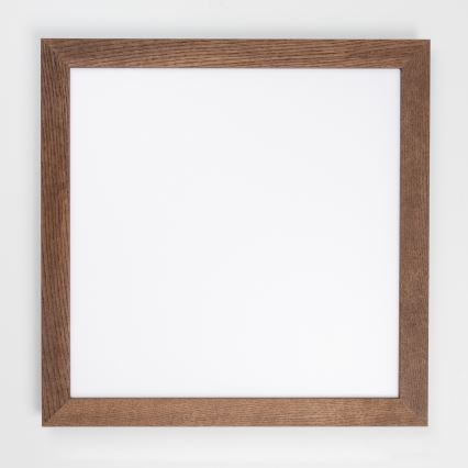 Eglo - Dimmbares LED-RGB-Anbaupanel SALOBRENA-C WOOD LED/30,5W/230V 2700-6500K 64x64 cm dunkelbraun + Fernbedienung