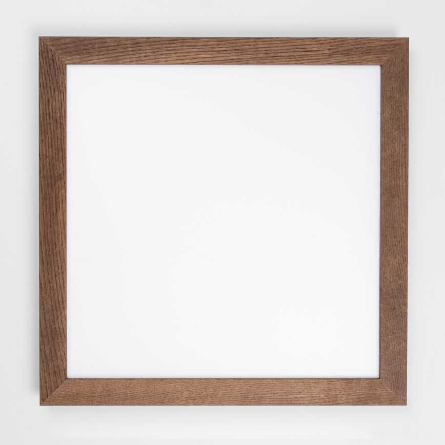 Eglo - Dimmbares LED-RGB-Anbaupanel SALOBRENA-C WOOD LED/30,5W/230V 2700-6500K 64x64 cm dunkelbraun + Fernbedienung
