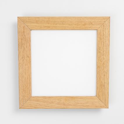 Eglo - Dimmbares LED-RGBW-Anbaupanel SALOBRENA-C WOOD LED/16W/230V 2700-6500K 34x34 cm braun + Fernbedienung