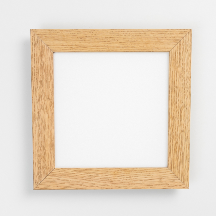 Eglo - Dimmbares LED-RGBW-Anbaupanel SALOBRENA-C WOOD LED/16W/230V 2700-6500K 34x34 cm braun + Fernbedienung