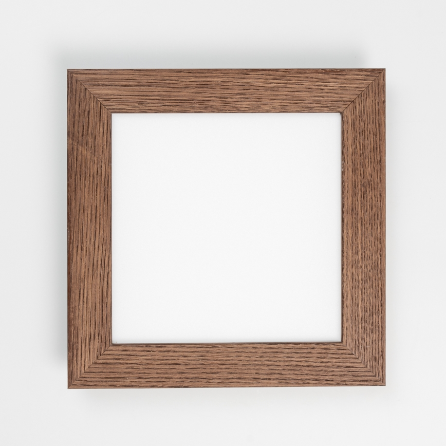 Eglo - Dimmbares LED-RGBW-Anbaupanel SALOBRENA-C WOOD LED/16W/230V 2700-6500K 34x34 cm dunkelbraun + Fernbedienung