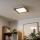 Eglo - Dimmbares LED-RGBW-Anbaupanel SALOBRENA-C WOOD LED/16W/230V 2700-6500K 34x34 cm braun + Fernbedienung