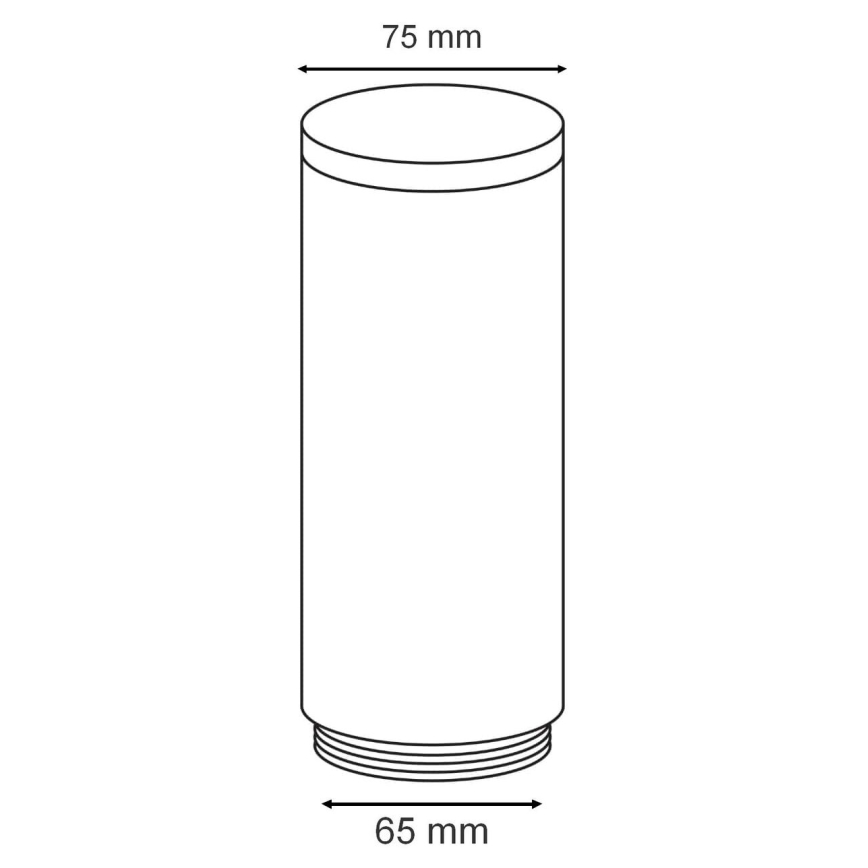 Eglo - Ersatzlampenschirm für Outdoor-Leuchte HELSINKI d 7,5 cm